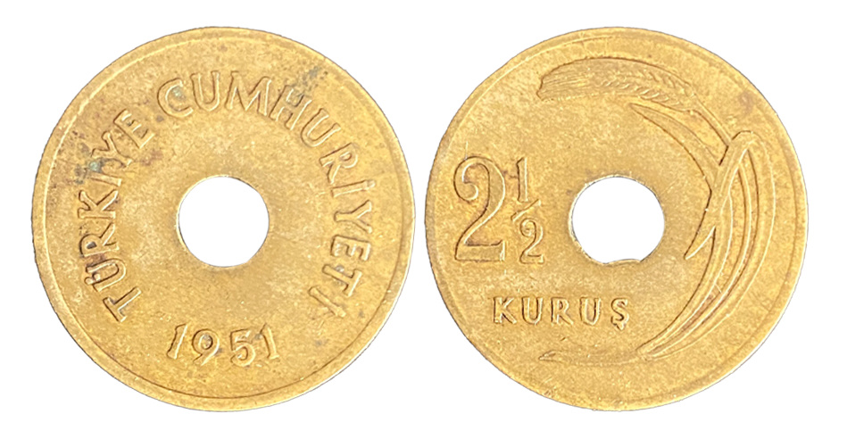 2 1/2 kurus 1951