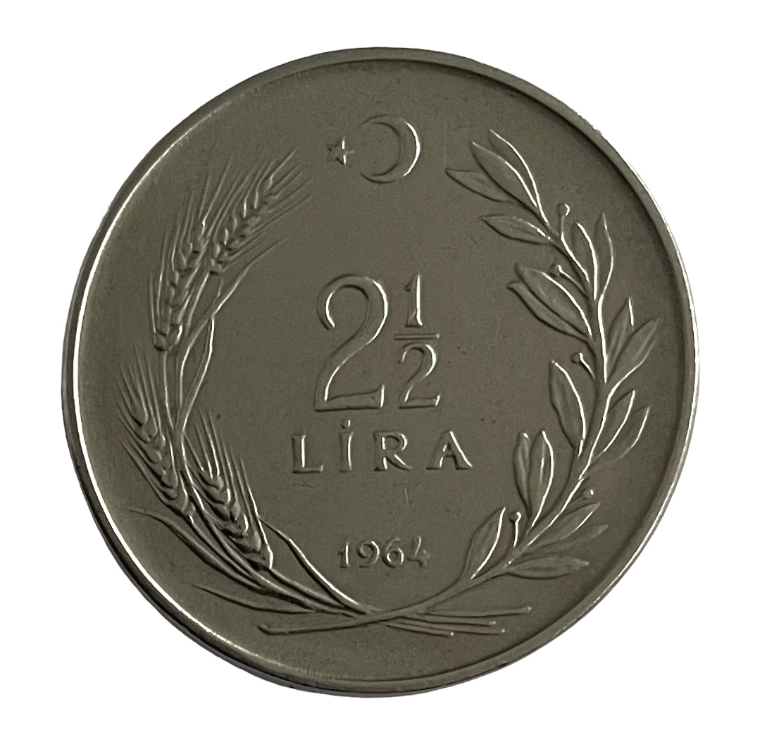 2 1/2 Lira 1964 Obverse