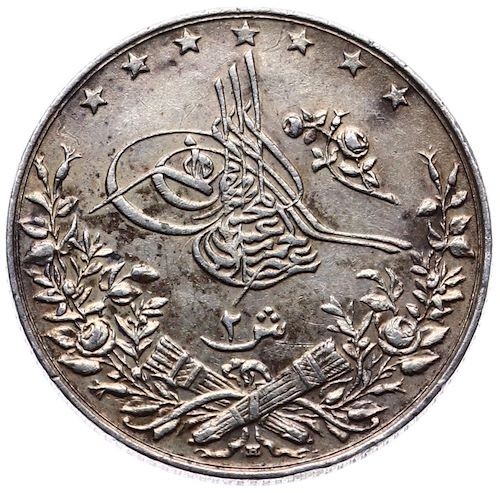 2 kurus 1293/30 Obverse