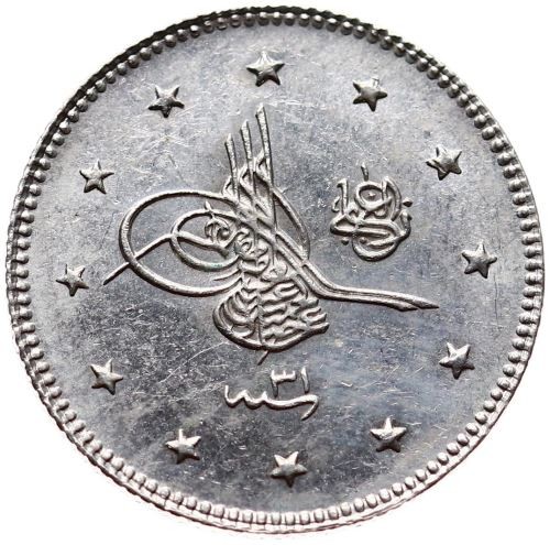 2 kurus 1293/31 Obverse