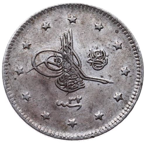 2 kurus 1293/32 Obverse