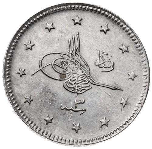 2 kurus 1327/3 Obverse