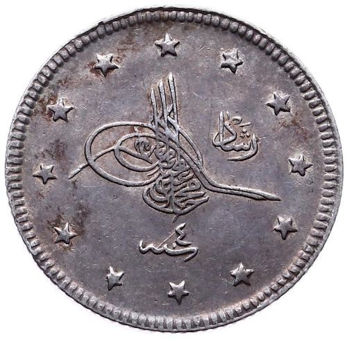 2 kurus 1327/4 Obverse