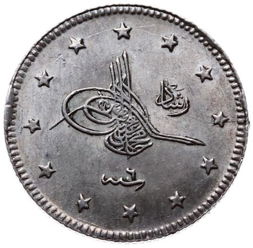 2 kurus 1327/6 Obverse