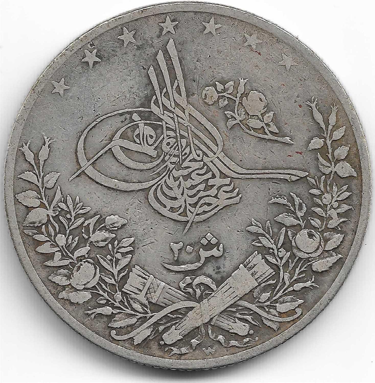 20 kurus 1293/22 Obverse