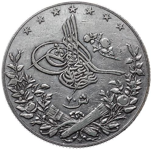 20 kurus 1293/33 Obverse