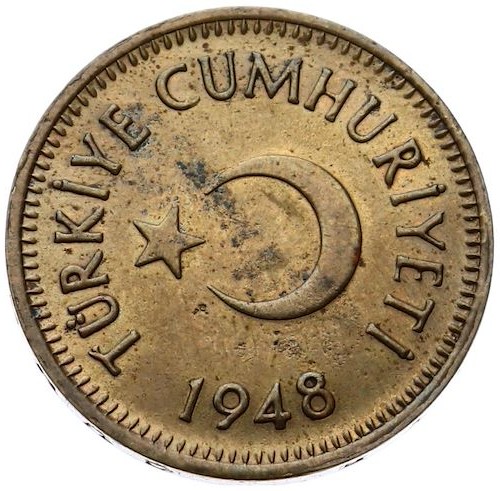 25 kurus 1948 Reverse