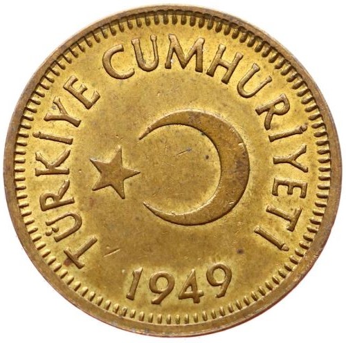 25 kurus 1949 Reverse