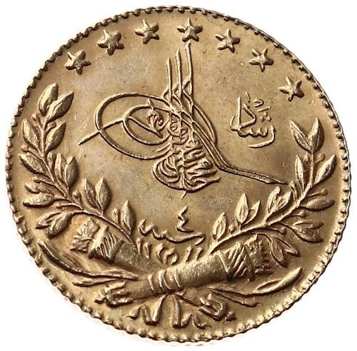 25 kurus Meskyuk 1327/4 Obverse