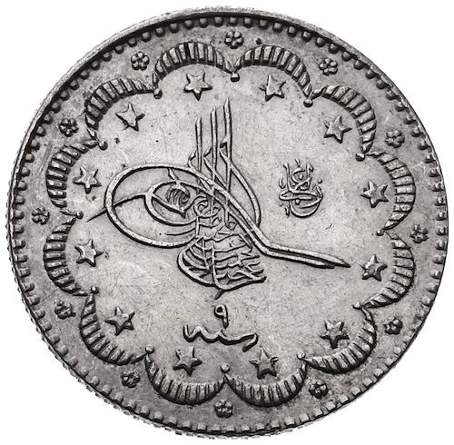 5 kurus 1293/9 Obverse