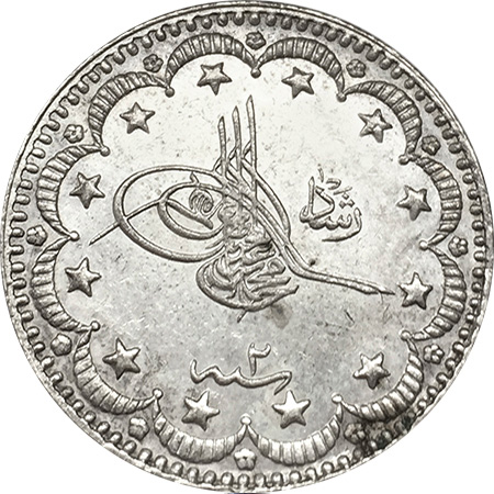 5 kurus 1327/2 Obverse