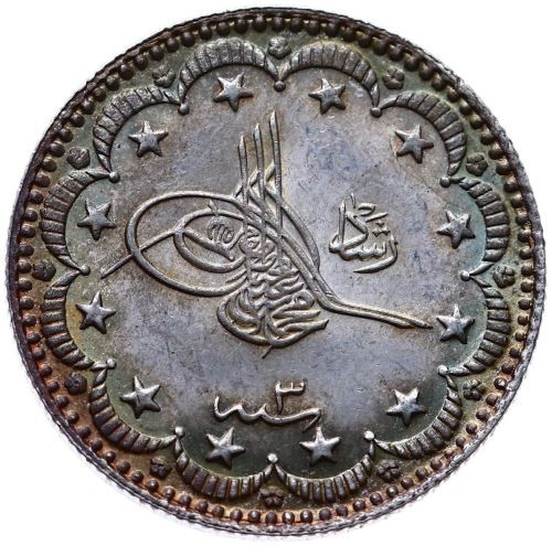 5 kurus 1327/3 Obverse