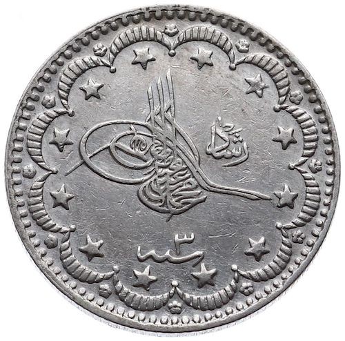 5 kurus 1327/3 Obverse