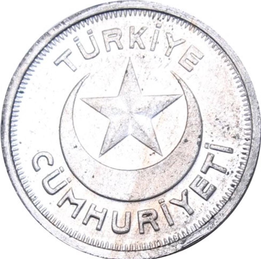5 kurus 1937 Obverse