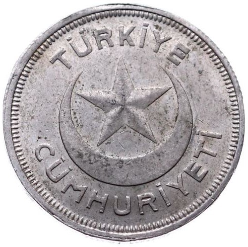 5 kurus 1938 Reverse