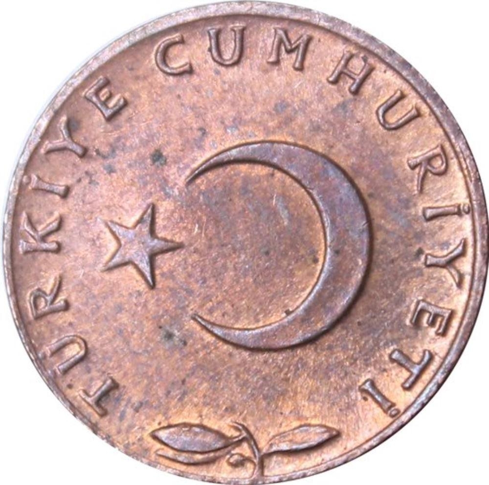 5 kurus 1958 Obverse