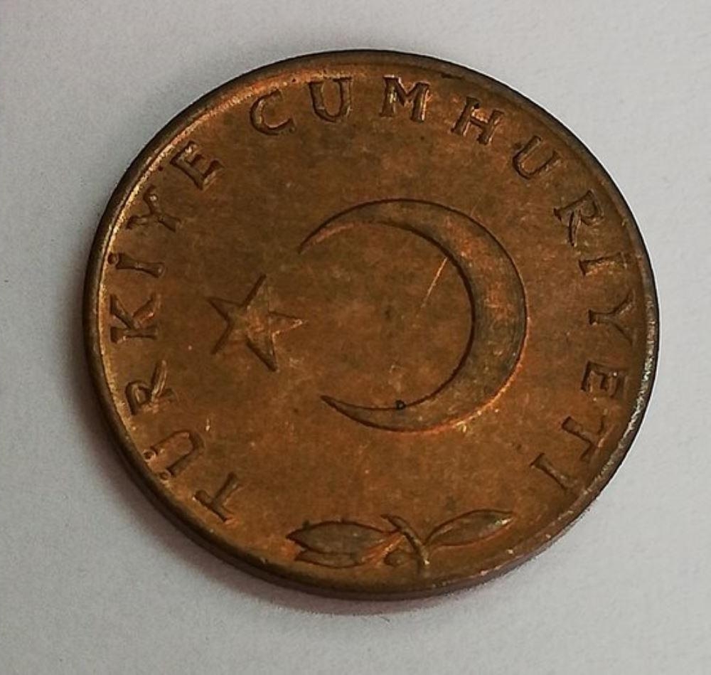 5 kurus 1959 Obverse