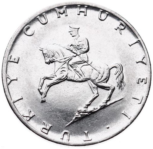 5 Lira 1976 Reverse