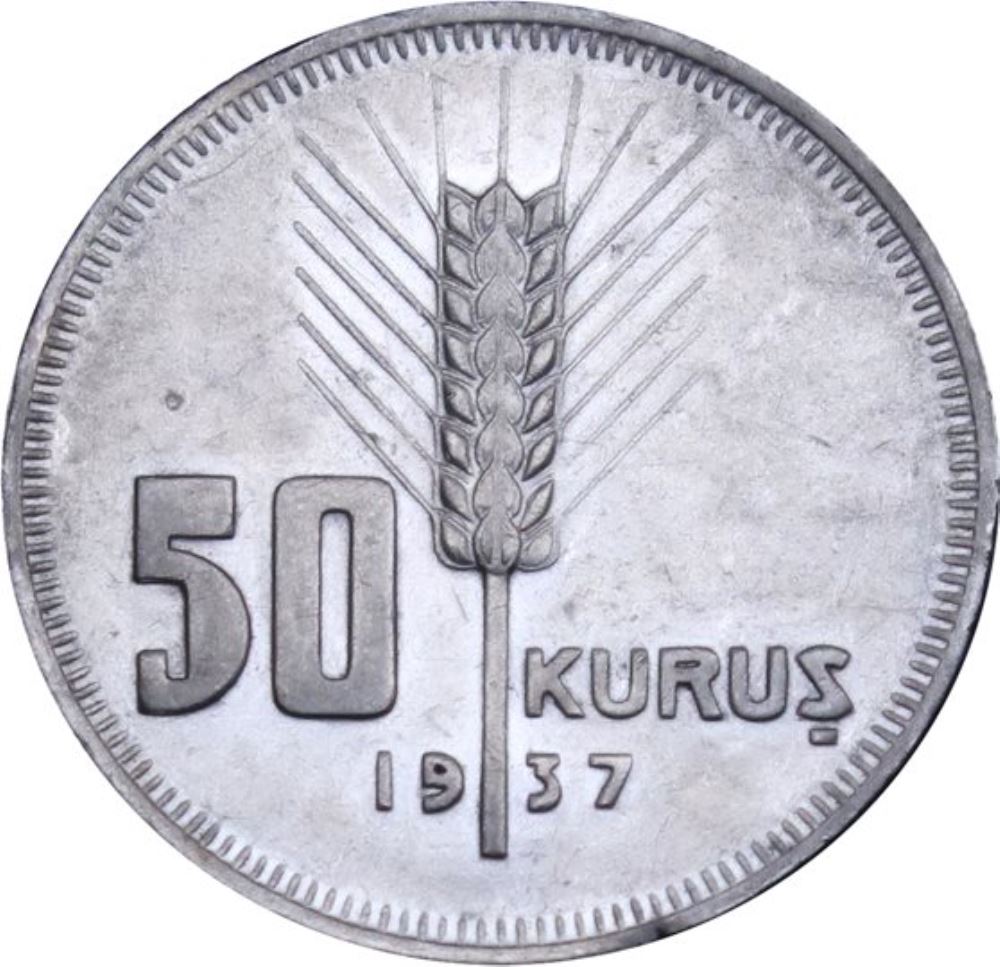 50 kurus 1937 Reverse
