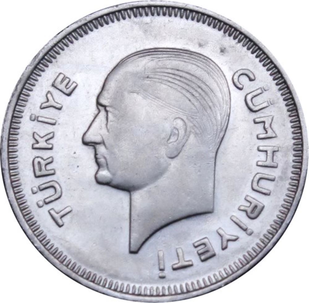 50 kurus 1937 Obverse