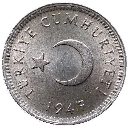 50 kurus 1947 Reverse