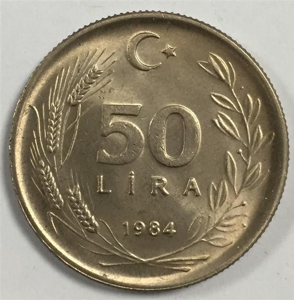 50 Lira 1984 Obverse