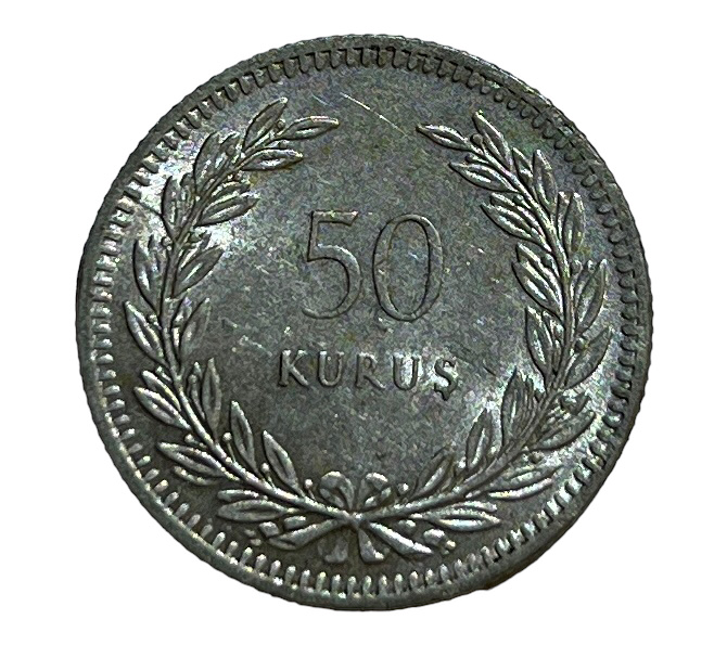 50 kurus 1948 Obverse