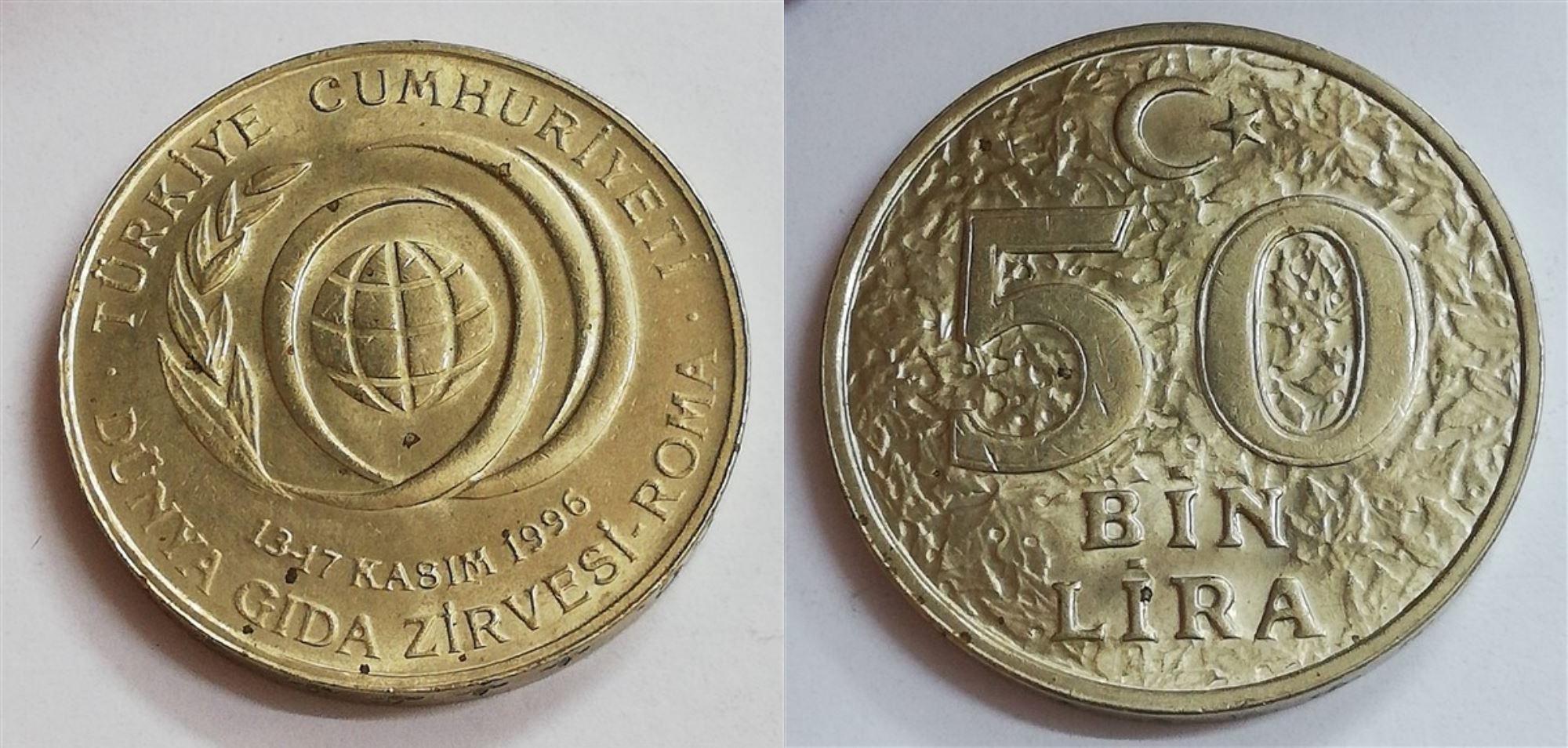 50 thousands of Lira - World Food Summit 1996