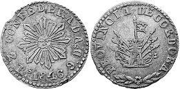 Argentina coin Córdoba 2 reales 1846