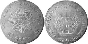 Argentina coin Córdoba 4 reales 1846
