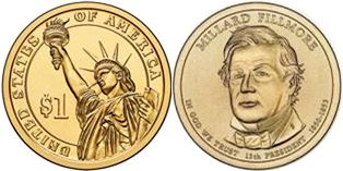 États-Unis pièce 1 dollar 2009 Fillmore