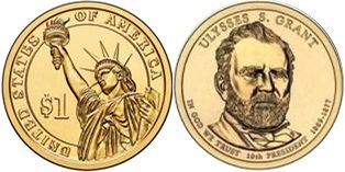 US coin 1 dollar 2011 Grant