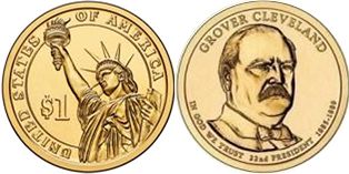 US coin 1 dollar 2012 Cleveland