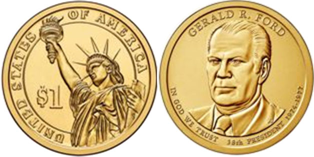 US coin 1 dollar 2016 Ford
