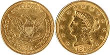 US coin 2.5 dollars 1898