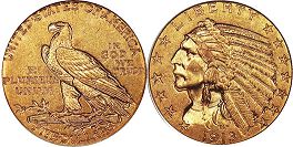 États-Unis pièce 5 dollars 1913
