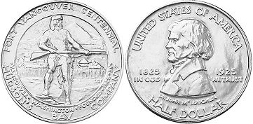münze 1/2 dollar 1925 FORT VANCOUVER