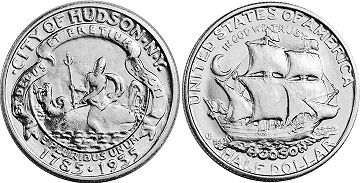 US coin 1/2 dollar 1935 HUDSON