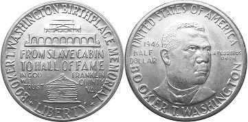 US coin 1/2 dollar 1938 BOOKER T. WASHINGTON