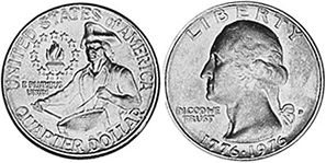 US coin quarter 1976 Bicentennial