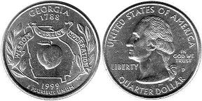 US coin State quarter 1999 Georgia