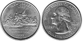 US coin State quarter 1999 New Jersey