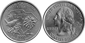 US coin State quarter 2000 South Carolina