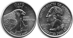 US coin State quarter 2007 Idaho