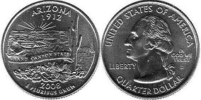 US coin State quarter 2008 Arizona