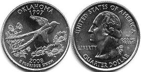 US coin State quarter 2008 Oklahoma
