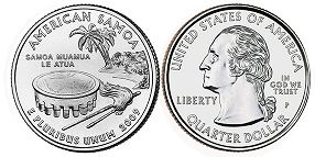 münze State quarter 2009 American Samoa