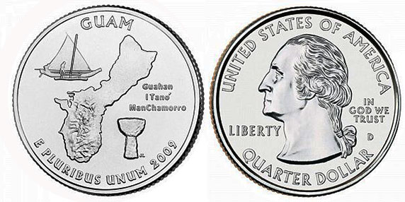US coin State quarter 2009 Guam