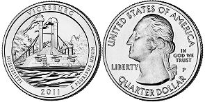 US coin Beautiful America quarter 2011 Vicksburg