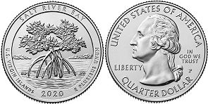 US coin Beautiful America quarter 2020 Salt River Bay